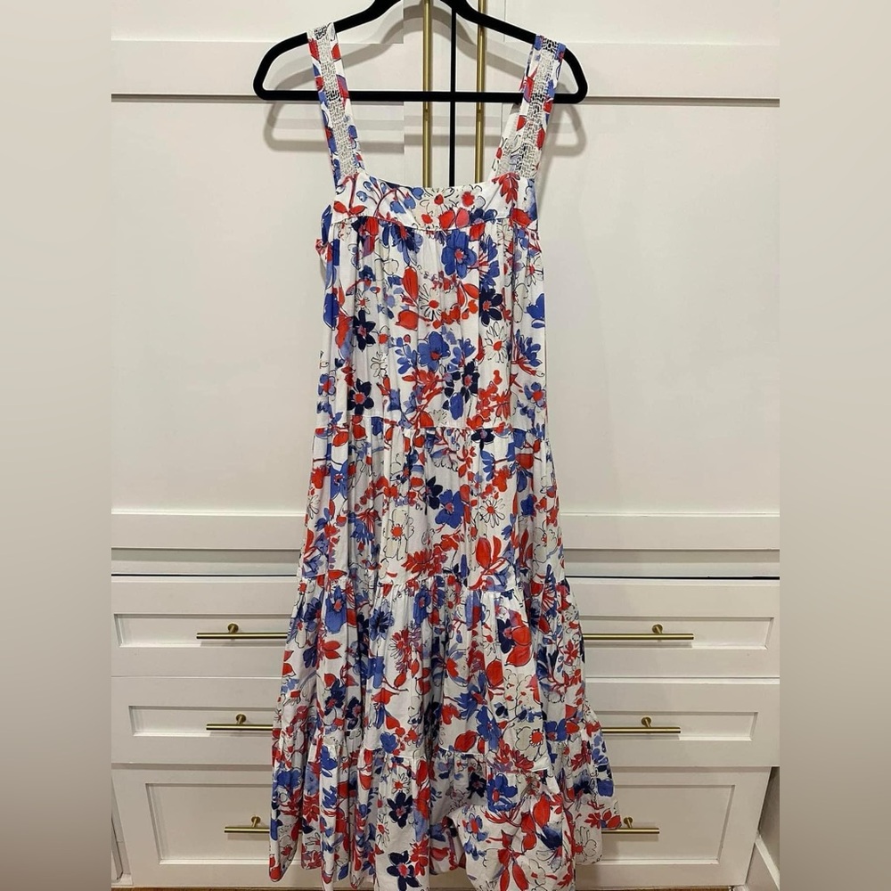 Mi Golondrina Medium Lila Blanca Celebracion Floral Dress